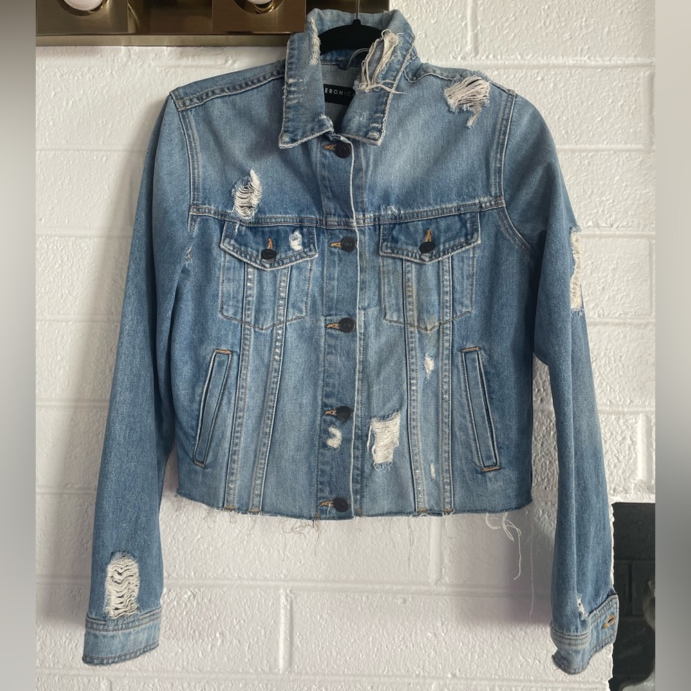 veronica beard jeans jean jacket | size medium